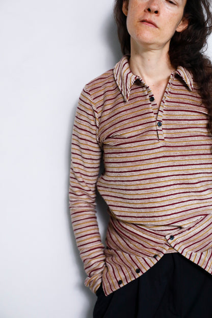 Multi Border Shirts / BROWN