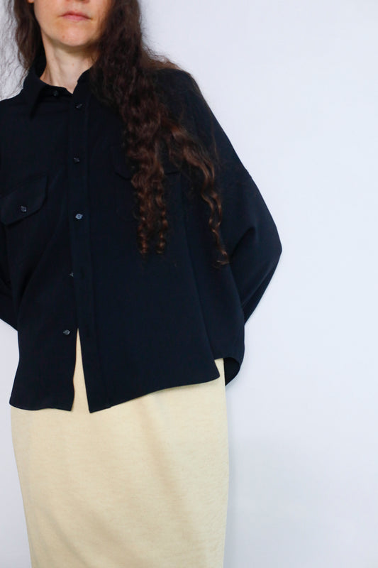 Silky Utility Shirts / BLACK -10月22日発送-