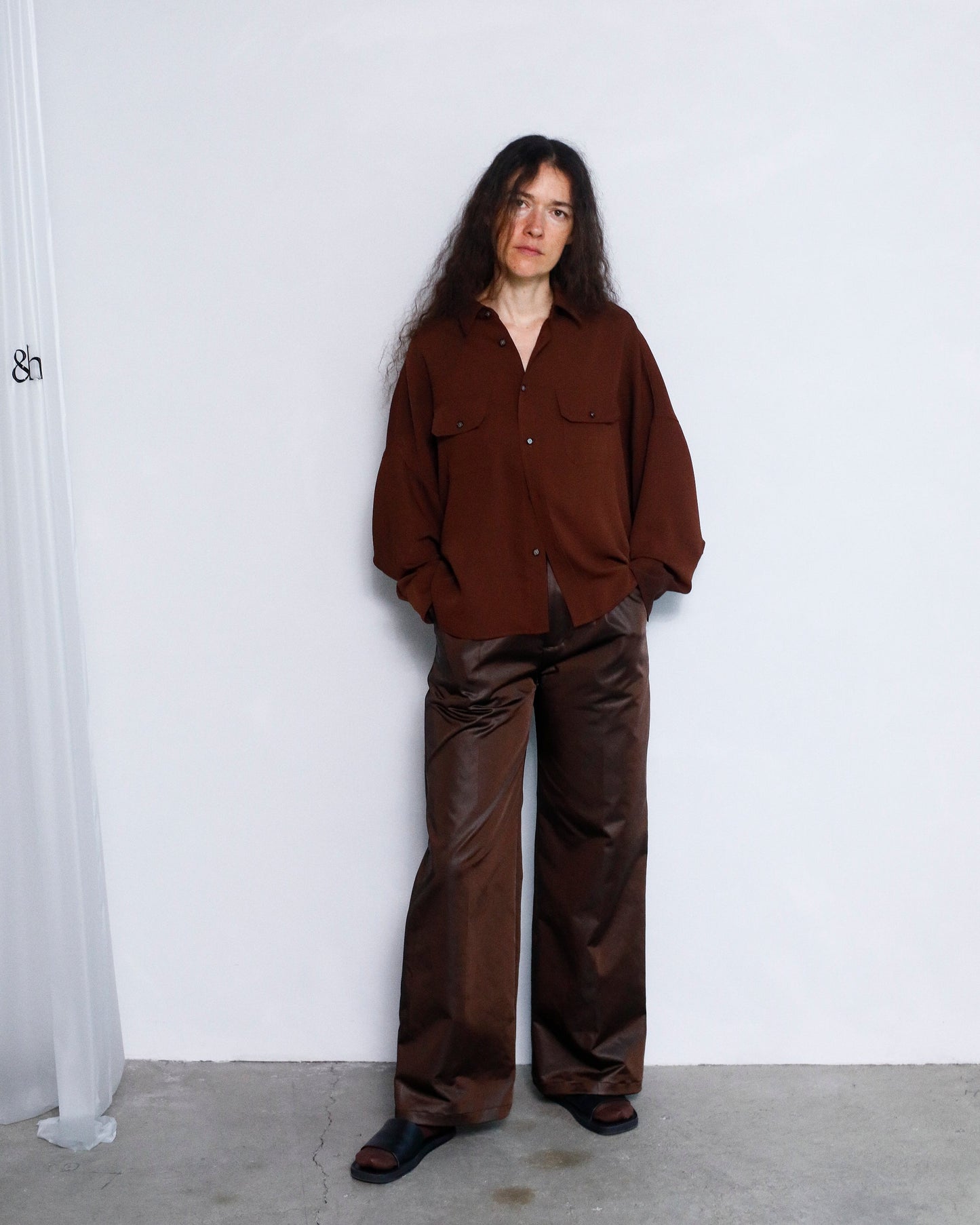 Arti Leather Pants / BROWN -10月25-31日発送-