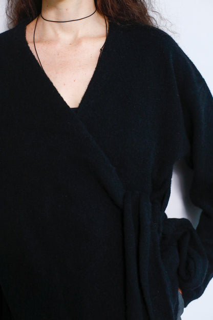 Cachecoeur Knit Cardigan / BLACK