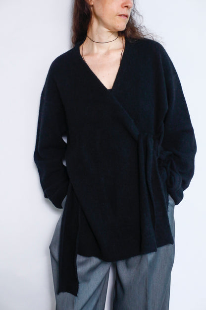 Cachecoeur Knit Cardigan / BLACK