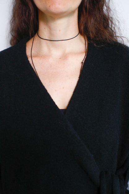 Cachecoeur Knit Cardigan / BLACK