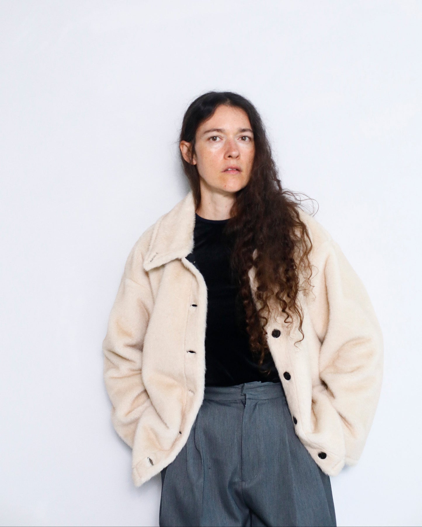 Reversible Fur Blouson / BLACKCREAM