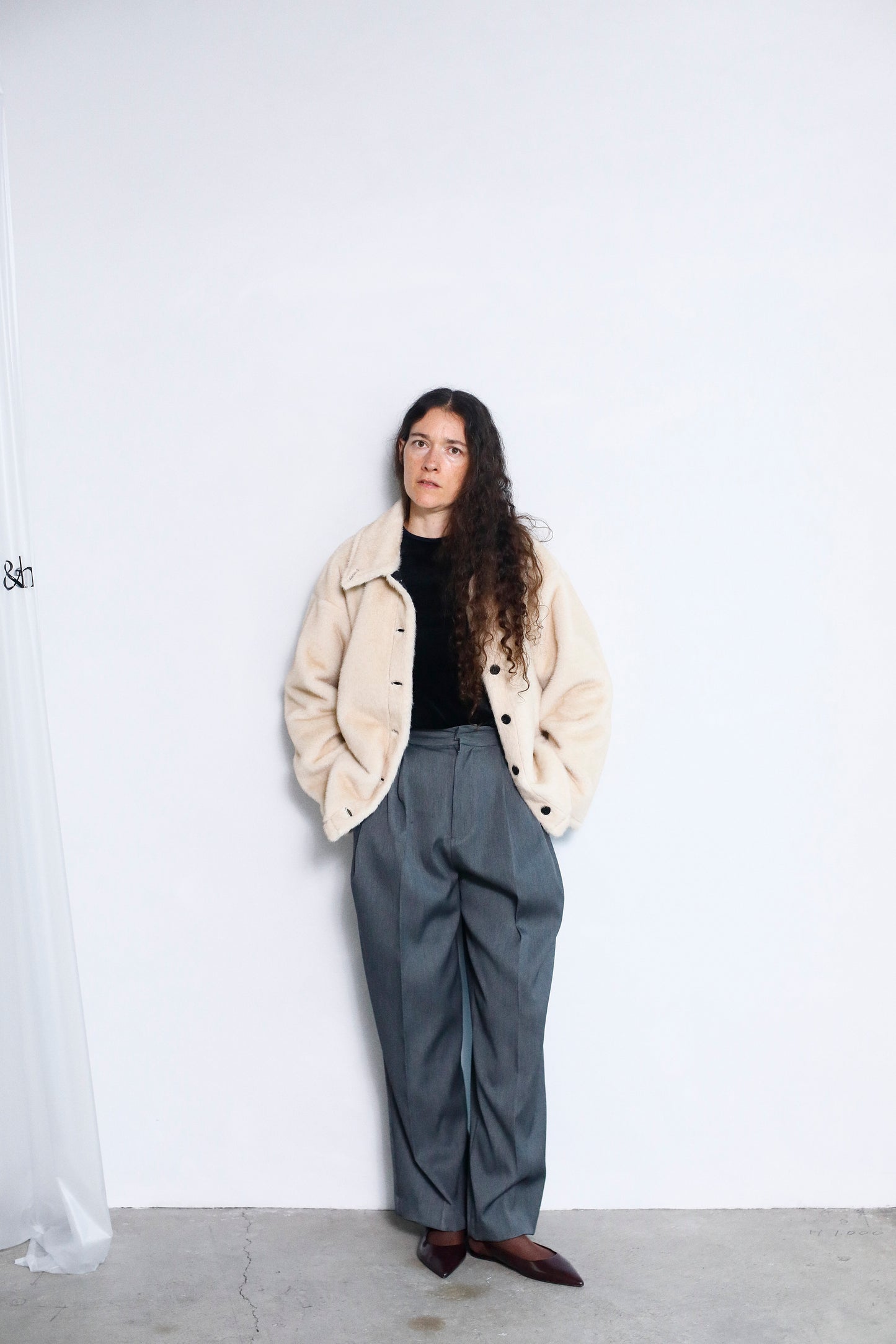 Reversible Fur Blouson / BLACKCREAM