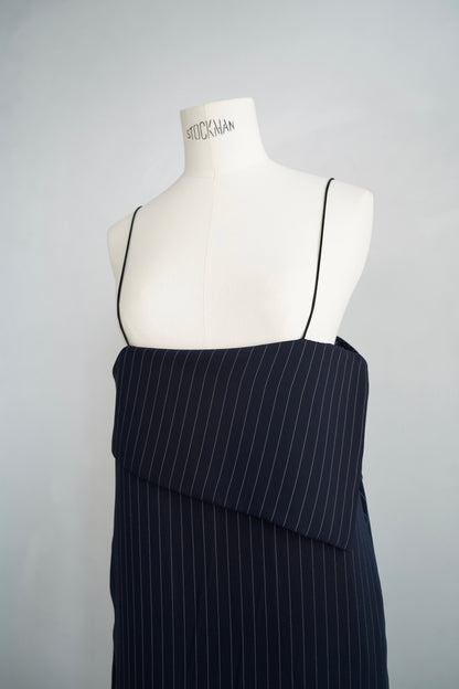 Layered Cami Dress / PINSTRIPE -6月25-30日発送-