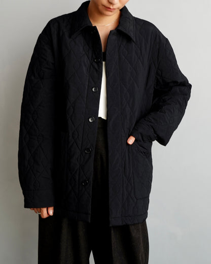 Quilted Middle Jacket / BLACK