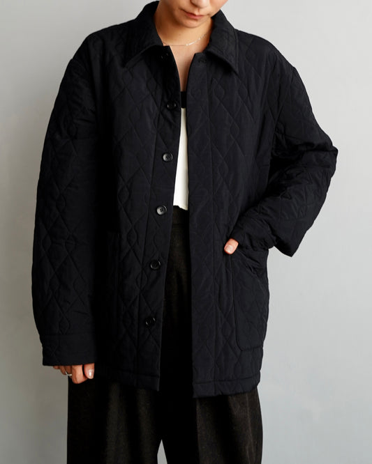 Quilted Middle Jacket / BLACK