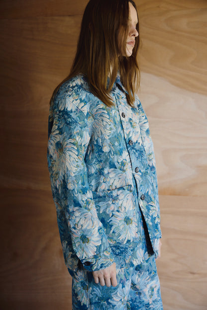 Jacquard Jacket / BLUE -10月21-23日発送-