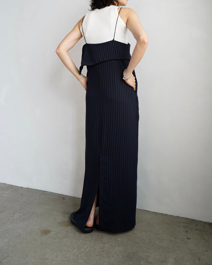 Layered Cami Dress / PINSTRIPE -6月25-30日発送-