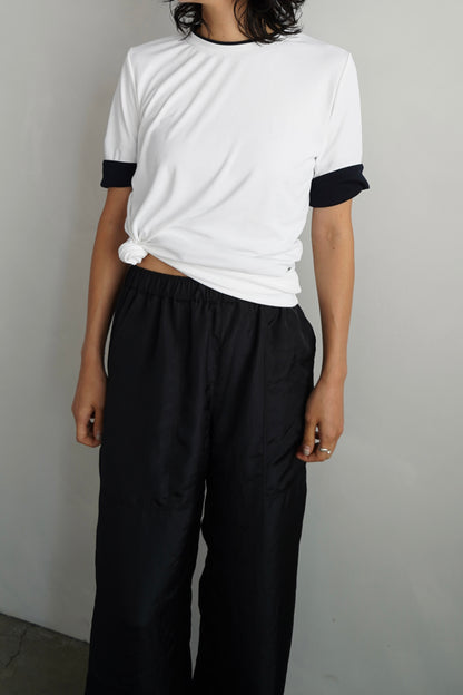 Smooth Tee / WHITE×NAVY