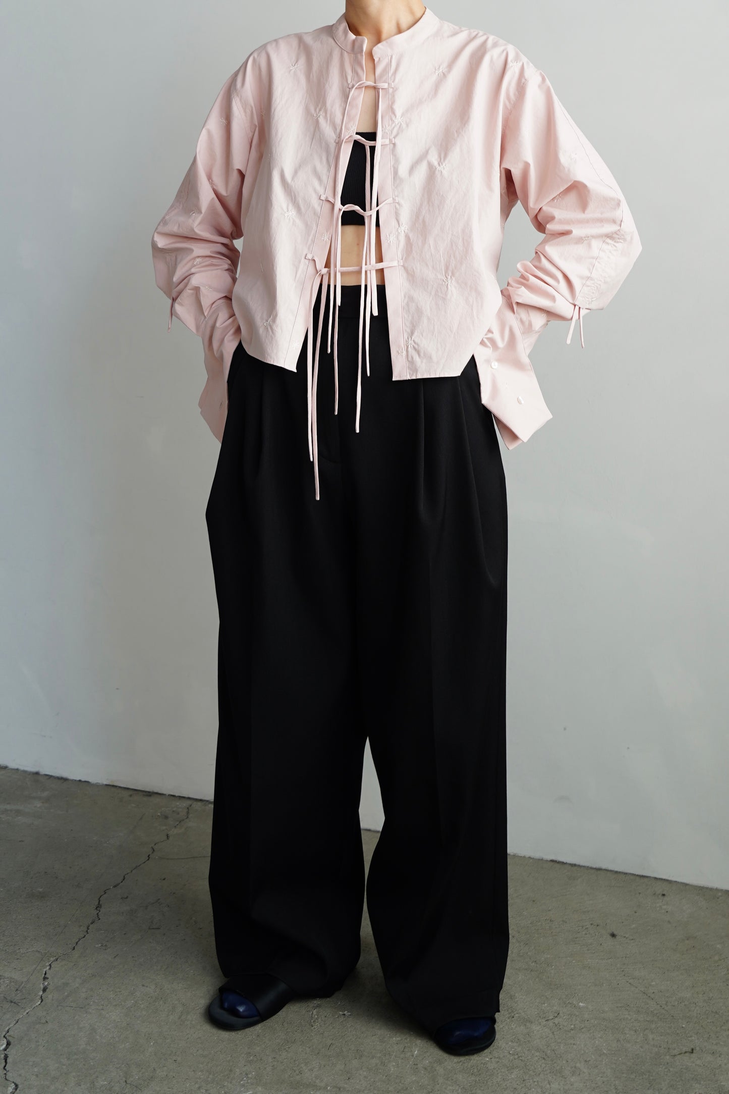 Embroidery Shirt / PINK -9月18日発送-