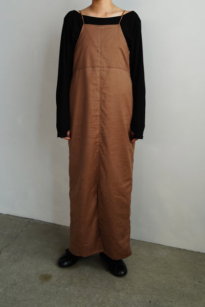 Soft Suede Dress / BROWN -10月20-25日発送-