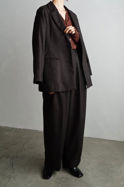 Wool Cashmere Jacket / BROWN -11月15-20日発送-