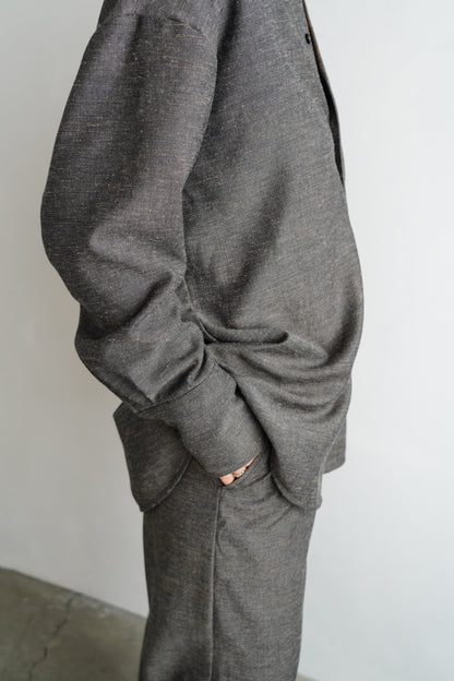 Nocollar Strap Shirts / GRAY -9月20−25日発送-