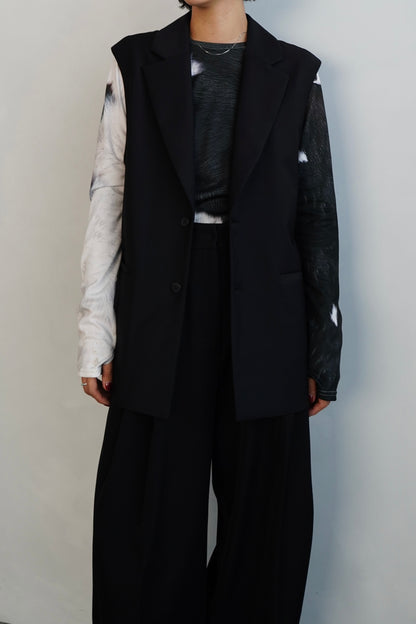 Tailored Vest / BLACK