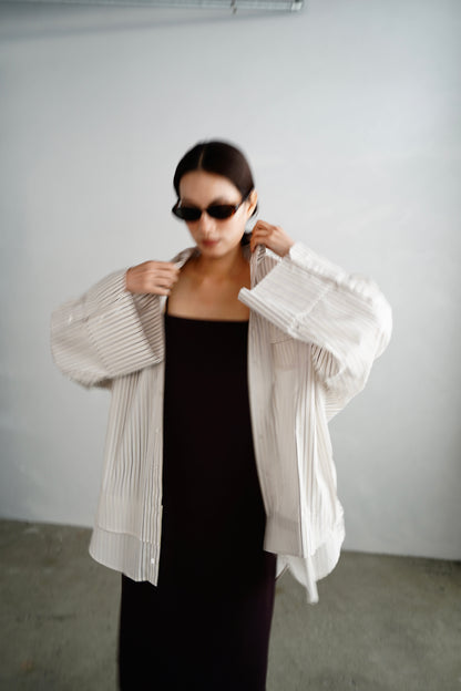 【再入荷】Stretch Jersey Dress / BROWN