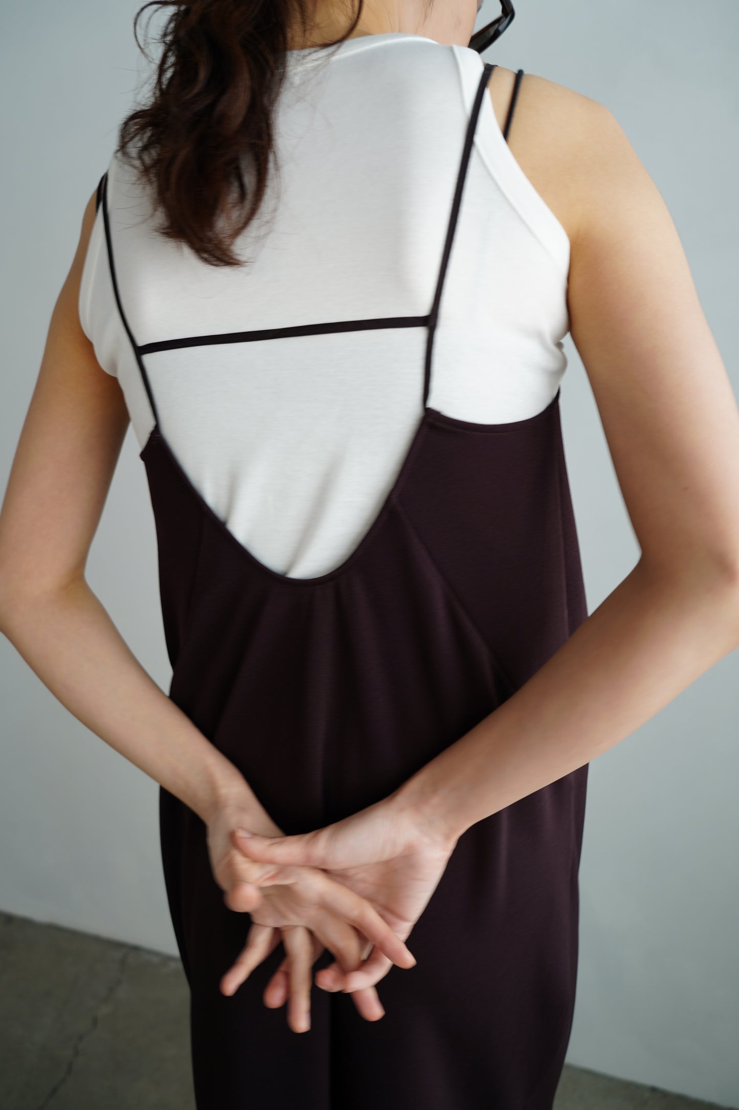 【再入荷】Stretch Jersey Dress / BROWN