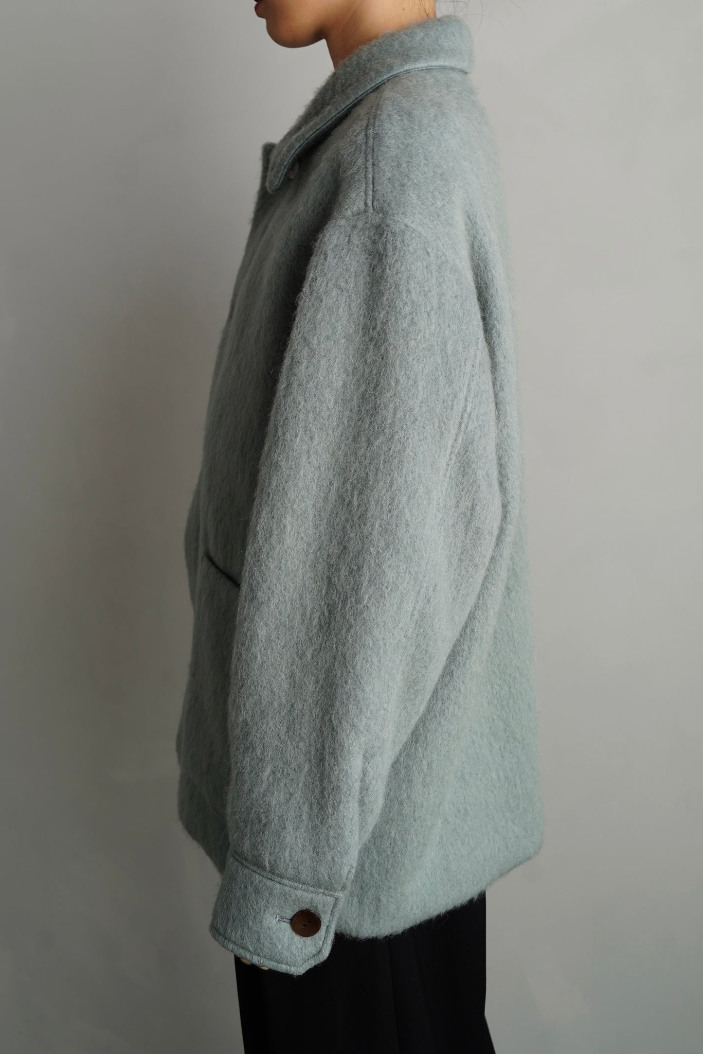 Soft Shaggy Jacket / GRAYBLUE -11月上旬発送-