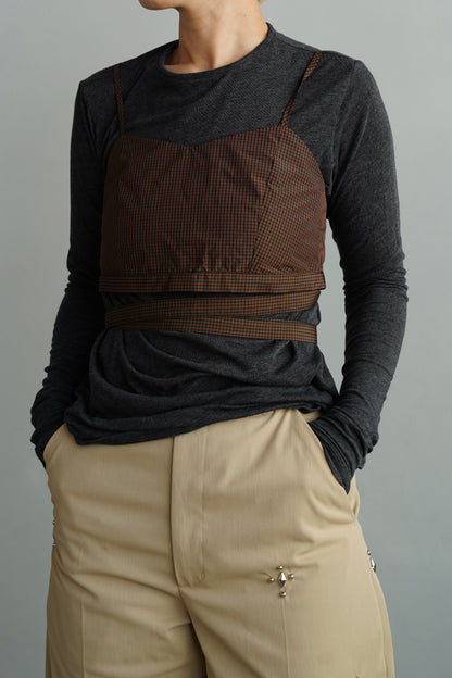 Check Wrap Set / BROWN -9月8-10日発送-