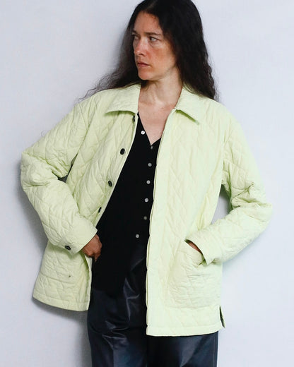 Quilted Middle Jacket / LIME