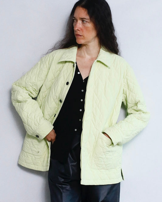 Quilted Middle Jacket / LIME