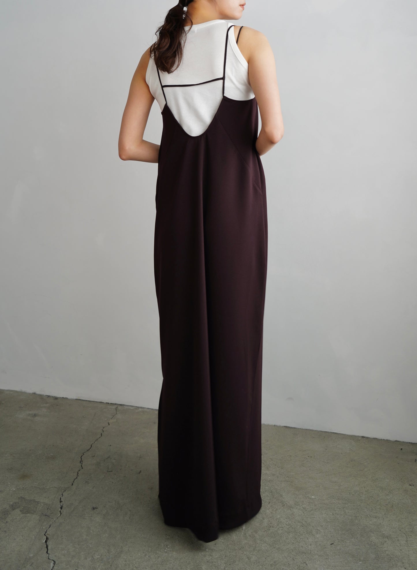【再入荷】Stretch Jersey Dress / BROWN