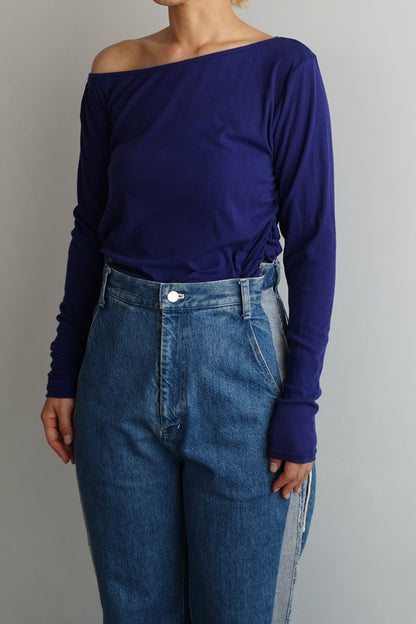 Shirring Pullover / PURPLE