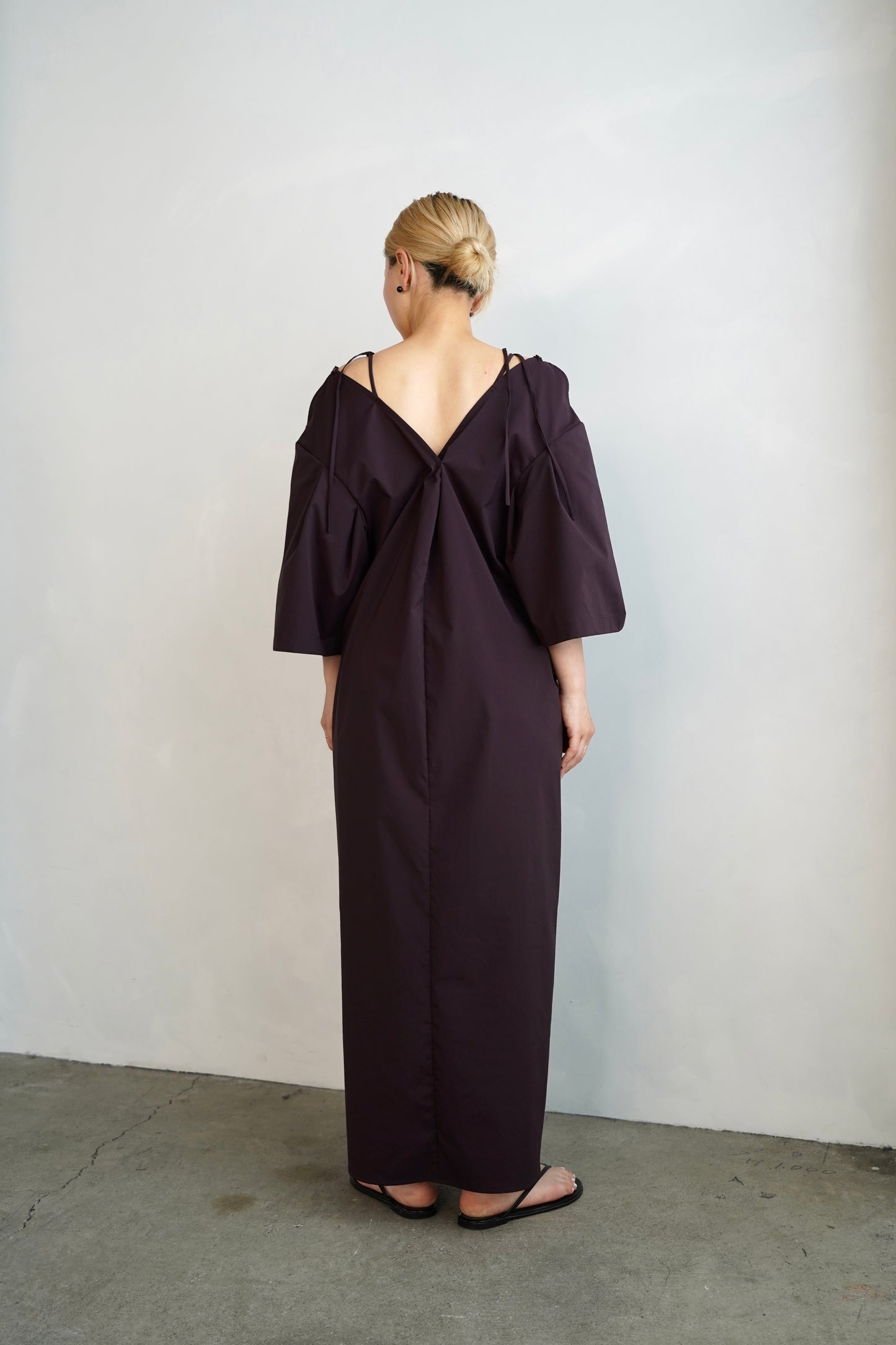 Typewriter Arrange Dress / BROWN -6月25-30日発送-