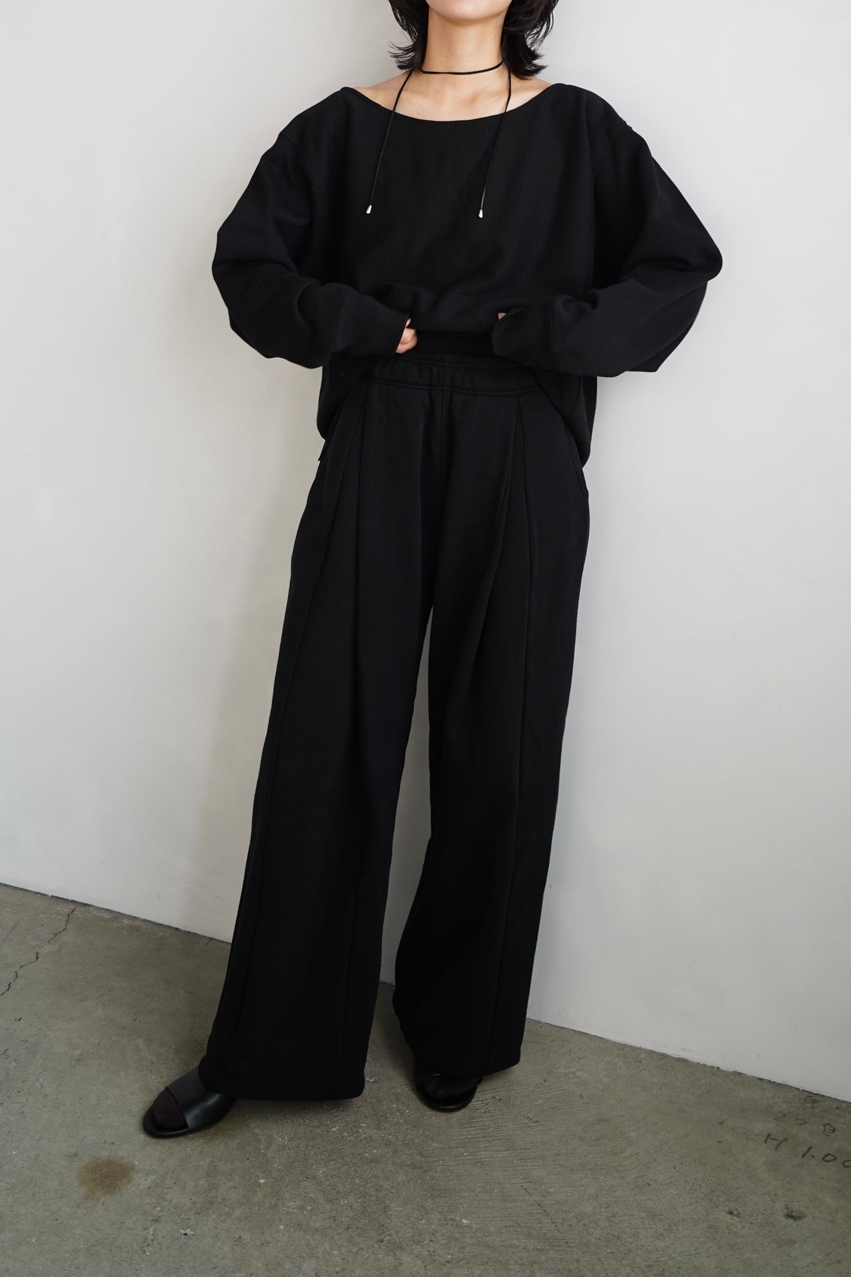 Sweat Wide Pants / BLACK -10月31日発送-