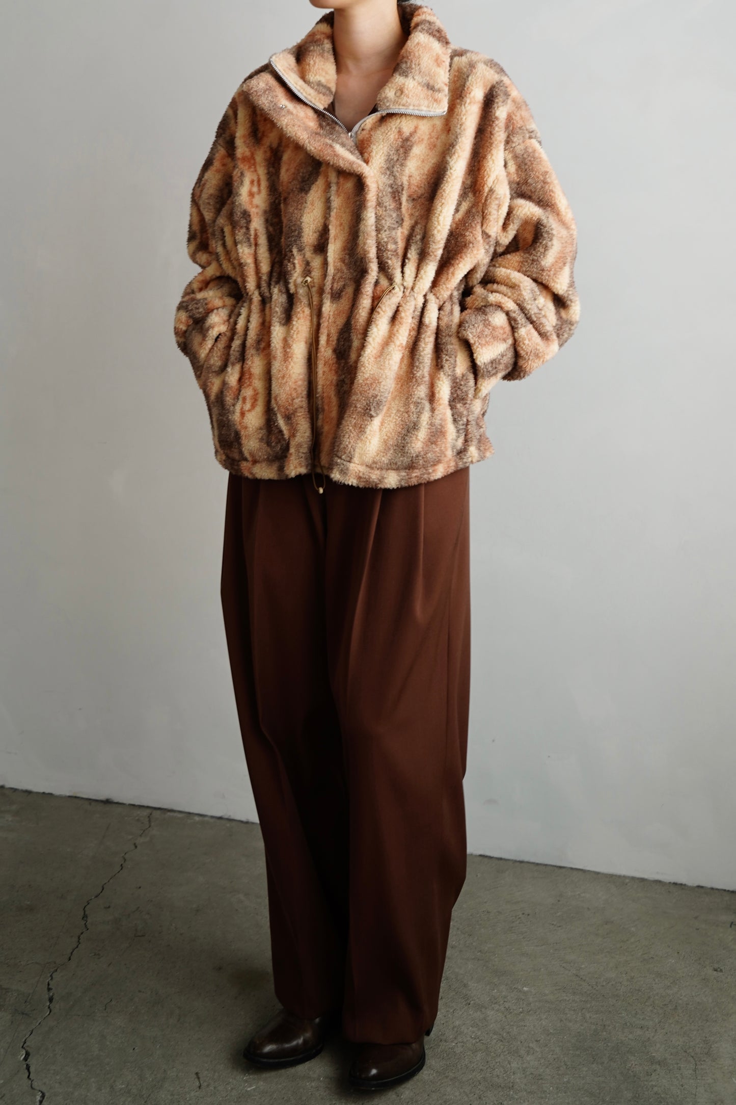 Brush Boa Jacket / BEIGE -11月上旬発送-