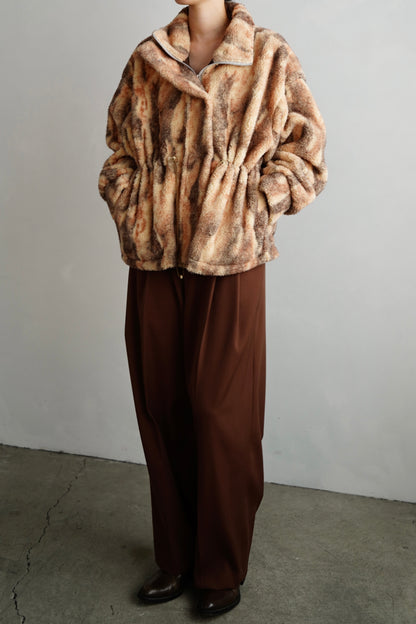 Brush Boa Jacket / BEIGE -11月上旬発送-