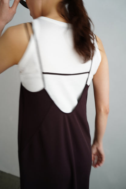 【再入荷】Stretch Jersey Dress / BROWN