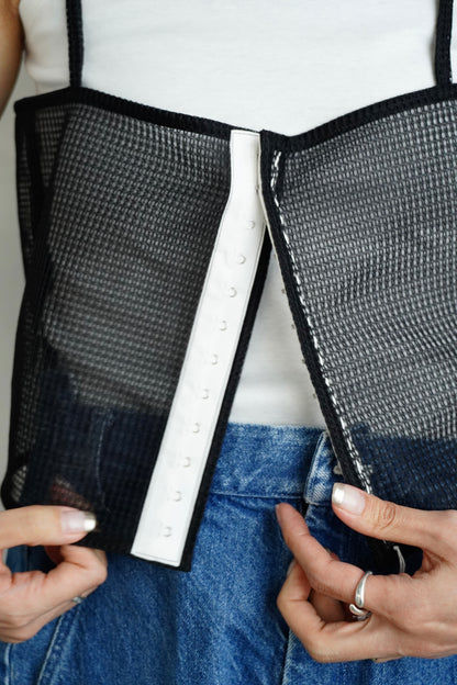 Double Mesh Cami / BLACK