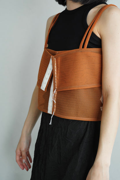 Double Mesh Cami / ORANGE