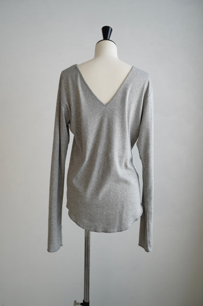 Vneck Cutsew / GRAY -3日以内発送-