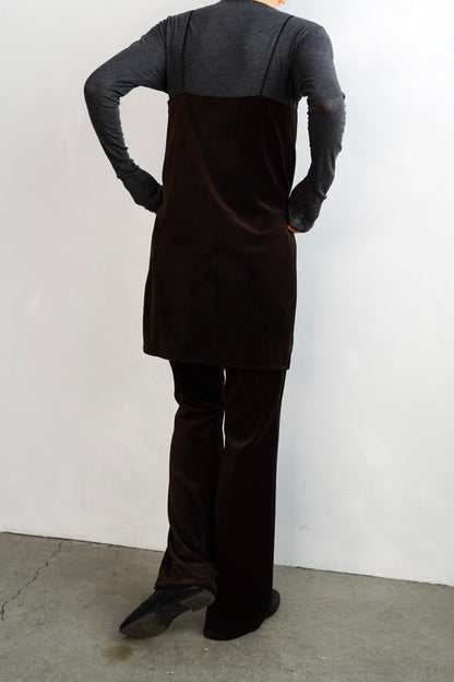 Velour Cami Pants Set / BROWN -9月30日発送-