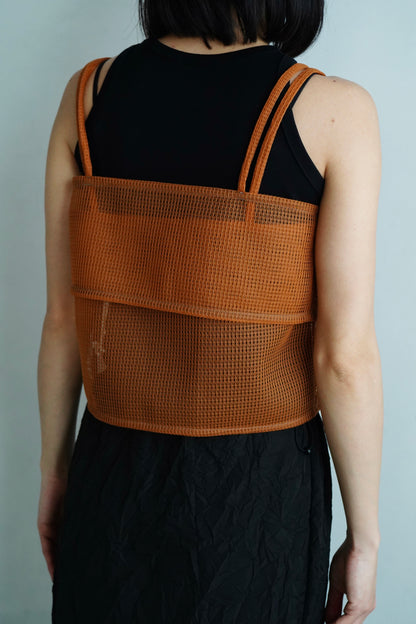Double Mesh Cami / ORANGE
