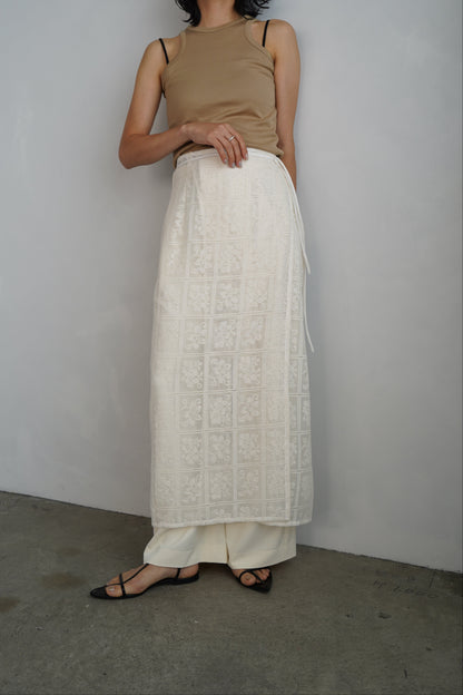 Lace Wrap Skirt / OFFWHITE -6月25-30日発送-