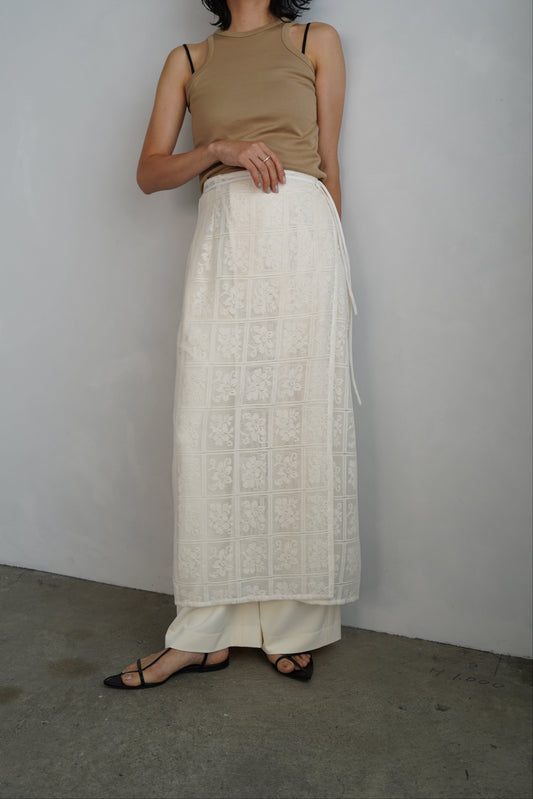 Lace Wrap Skirt / OFFWHITE -6月25-30日発送-