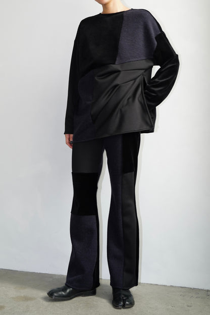 Patchwork Leggings / BLACK -1月30日発送-