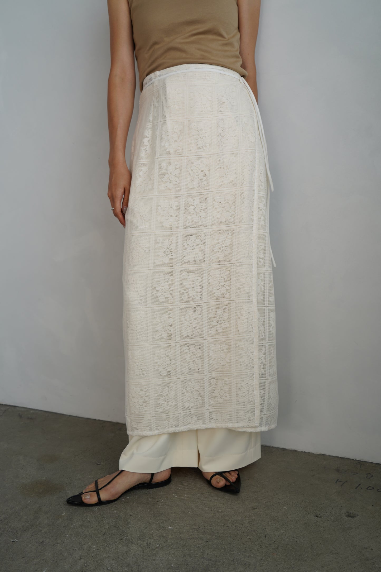 Lace Wrap Skirt / OFFWHITE -6月25-30日発送-