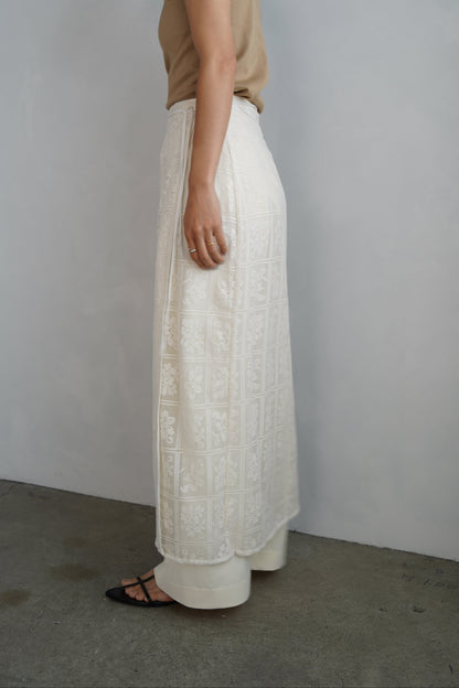 Lace Wrap Skirt / OFFWHITE -6月25-30日発送-