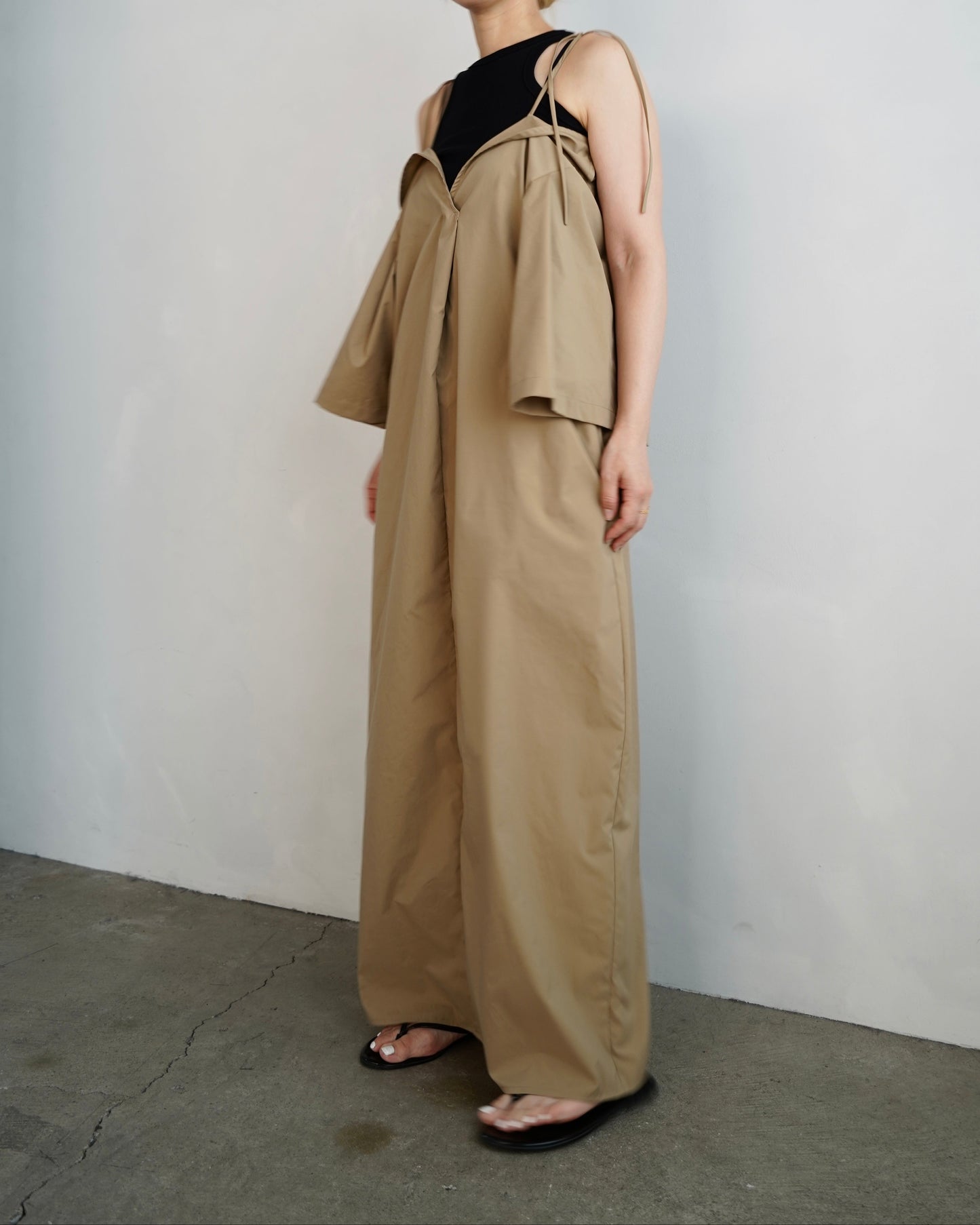 Typewriter Arrange Dress / BEIGE -6月25-30日発送-