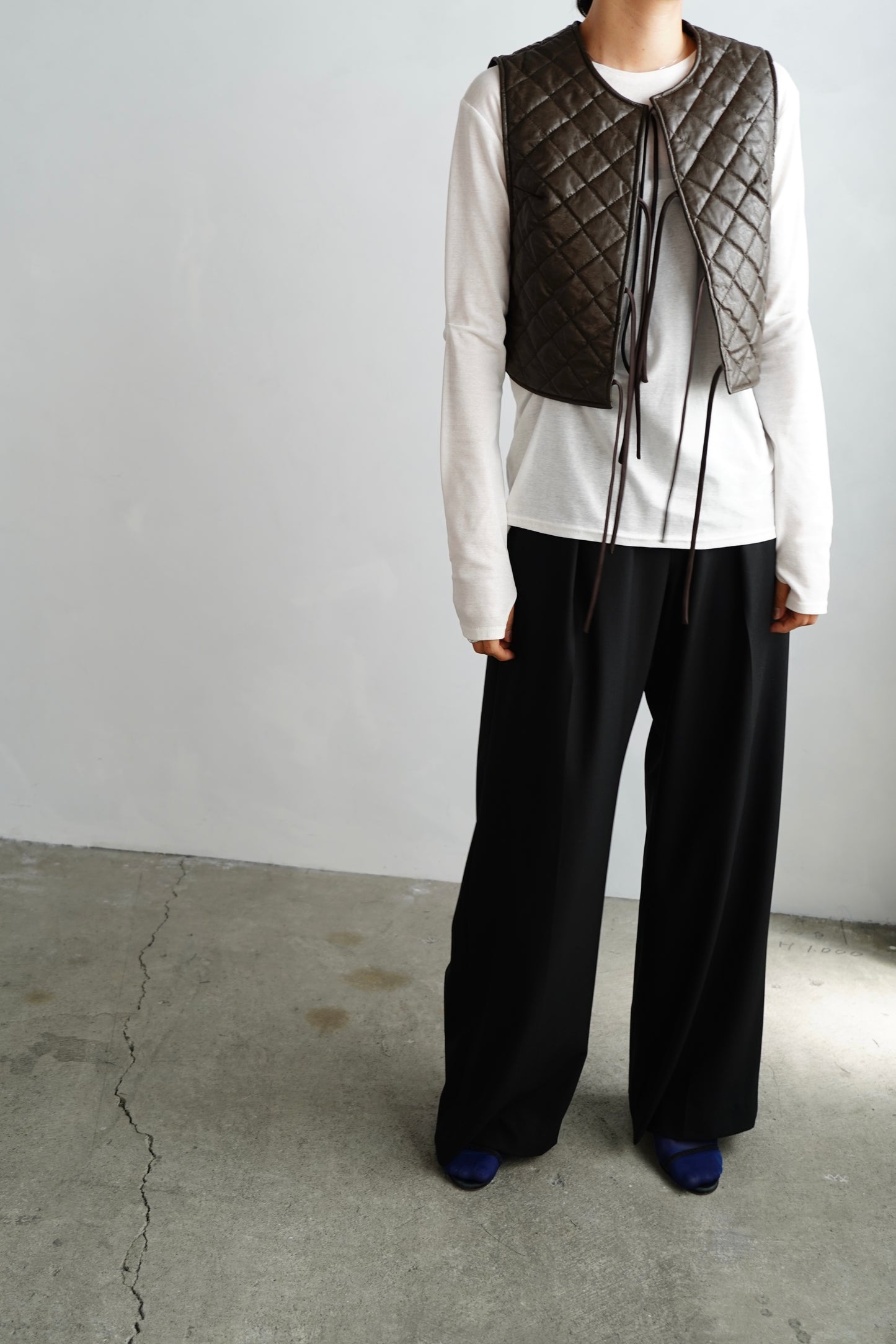 Quilted Vest / BROWN