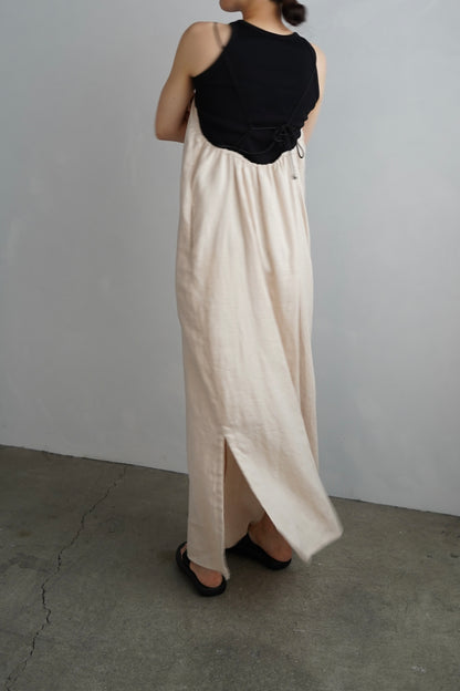 Linen Halter Dress / IVORY -7月10日発送-