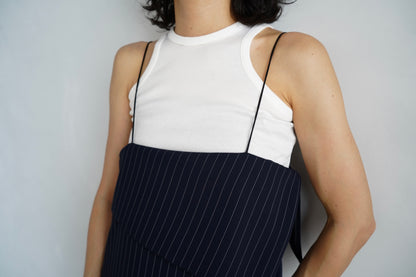 Layered Cami Dress / PINSTRIPE -6月25-30日発送-