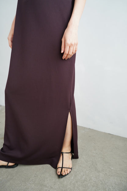 【再入荷】Stretch Jersey Dress / BROWN