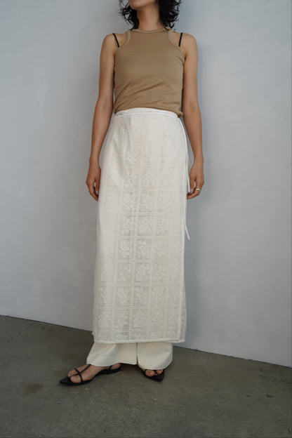 Lace Wrap Skirt / OFFWHITE -6月25-30日発送-