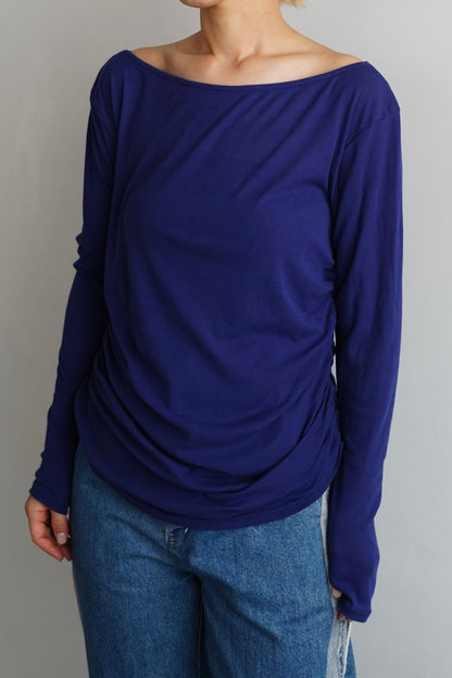Shirring Pullover / PURPLE