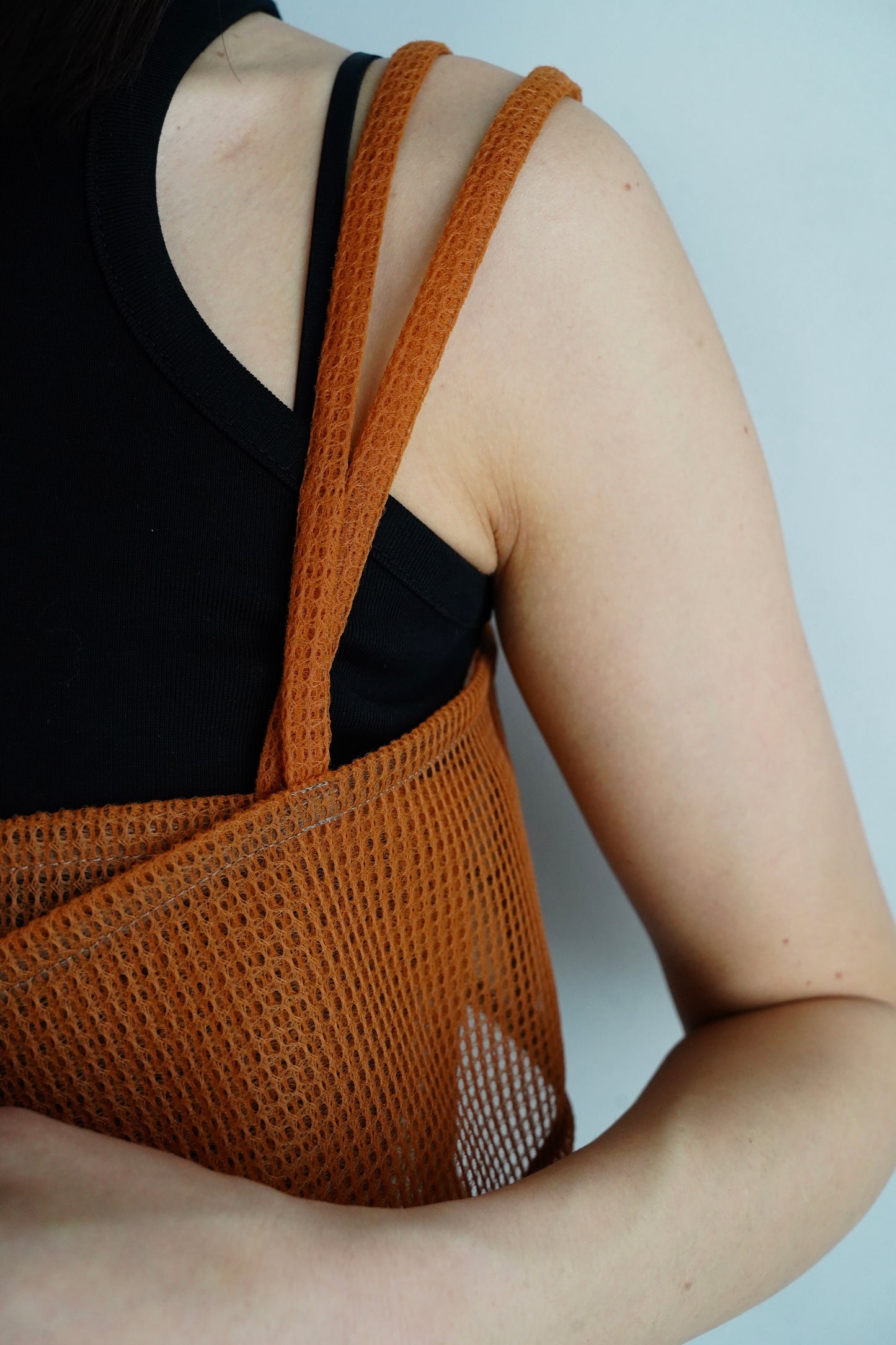 Double Mesh Cami / ORANGE